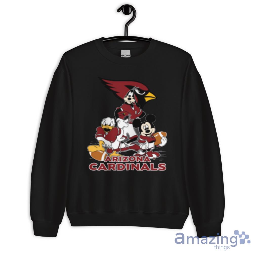 NFL Arizona Cardinals Mickey Mouse Donald Duck Goofy Football T