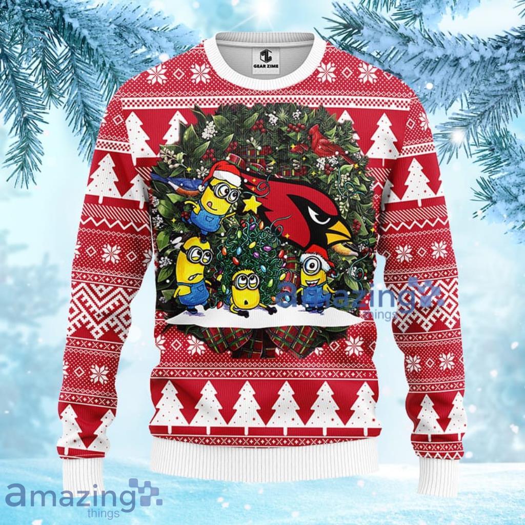 NFL Arizona Cardinals Minion Christmas Ugly Sweater