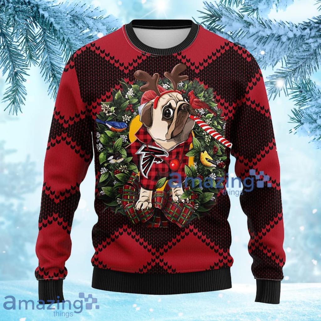 NFL Atlanta Falcons Pub Dog Christmas Ugly Sweater - 1