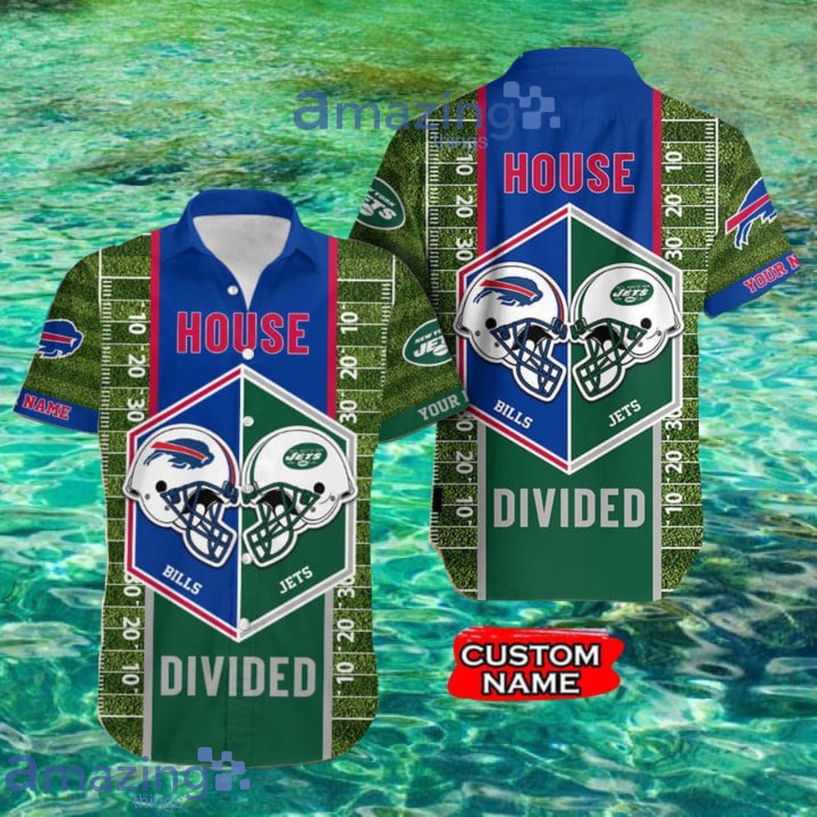 Nfl Buffalo Bills And New York Jets Custom Name Hawaiian Shirt