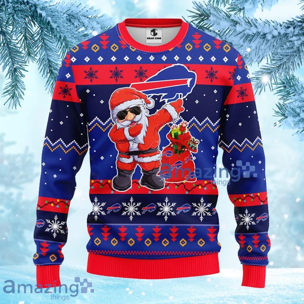 NFL Buffalo Bills Dabbing Santa Claus Christmas Ugly Sweater - 1