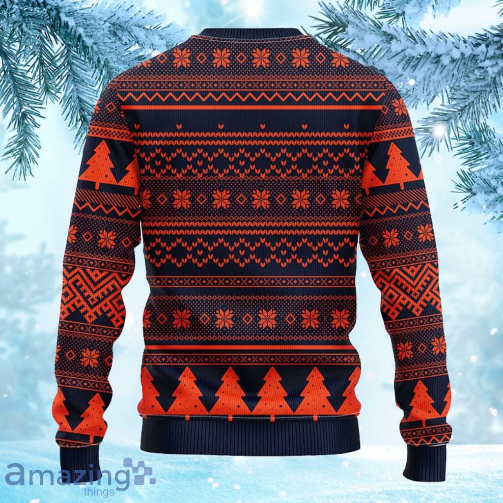 NFL Chicago Bears Groot Hug Christmas Ugly Sweater image NFL Chicago Bears Groot Hug Christmas Ugly Sweater - 2