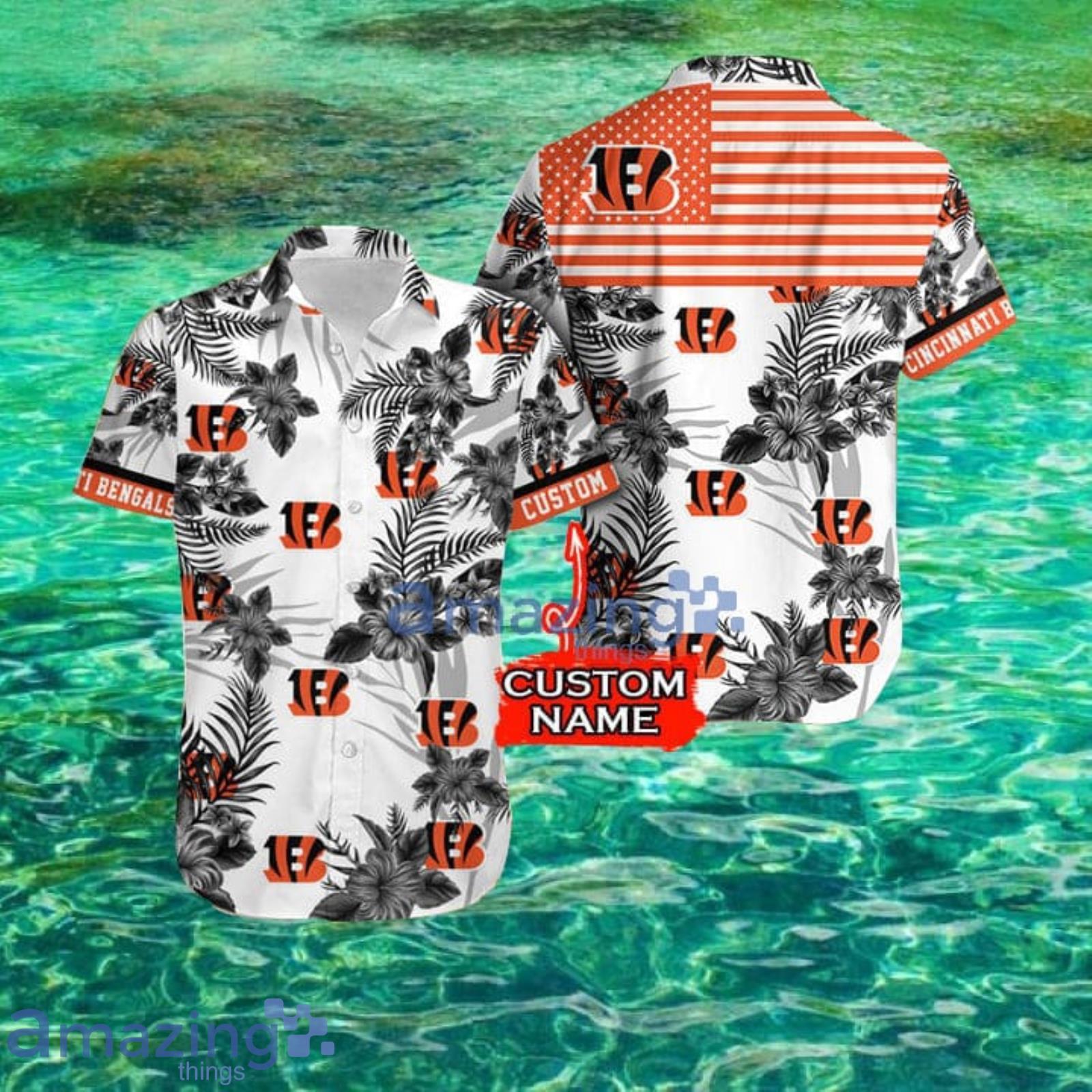 Nfl Cincinnati Bengals Custom Name All Over print Tropical