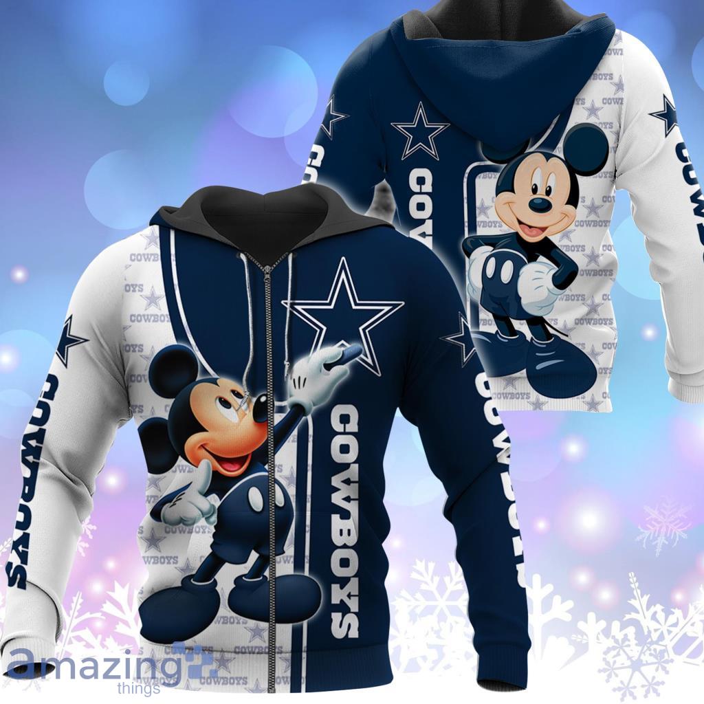 NFL Dallas Cowboys Disney Mickey Mouse Pullover Hoodies