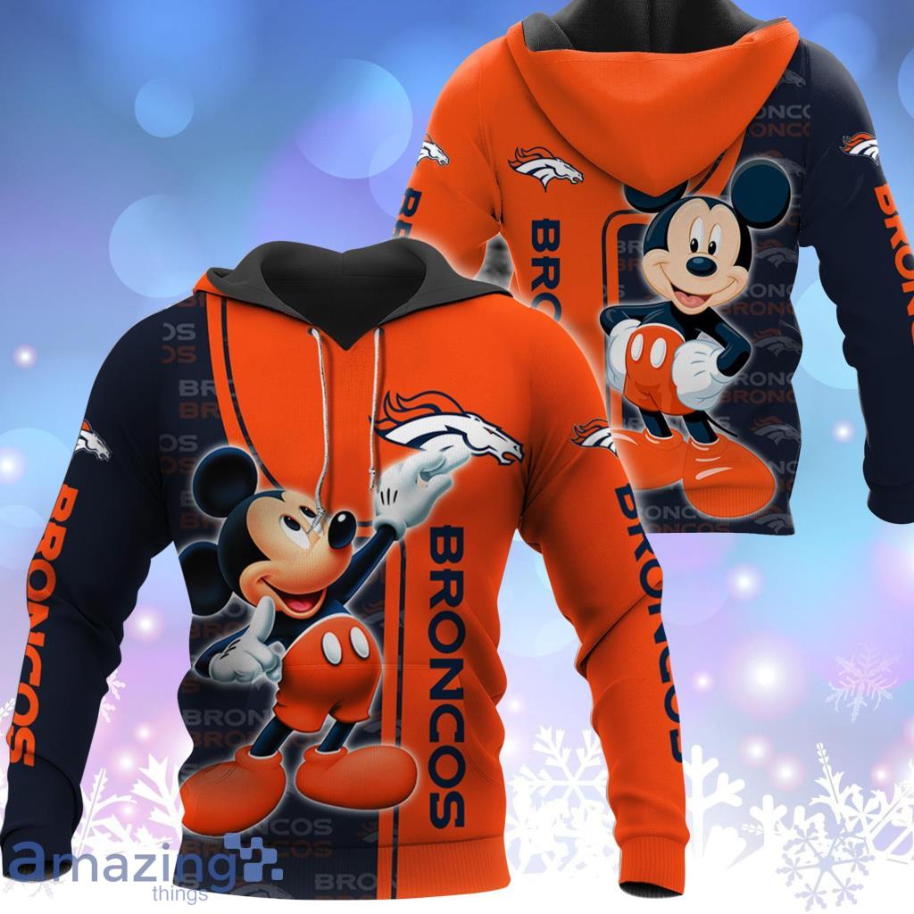 Denver Broncos Mickey Mouse 3D Hoodie All Over Print Denver Broncos Unique  Gifts - T-shirts Low Price