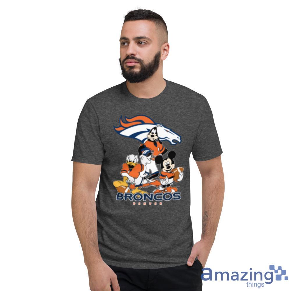 NFL Denver Broncos Mickey Mouse Donald Duck Goofy Football Shirt