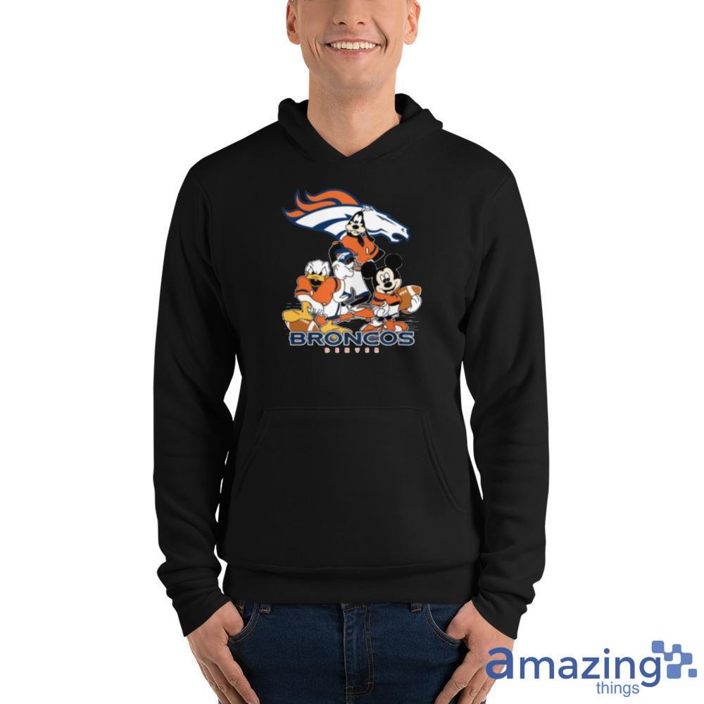 NFL Denver Broncos Mickey Mouse Donald Duck Goofy Football T Shirt -  Rookbrand