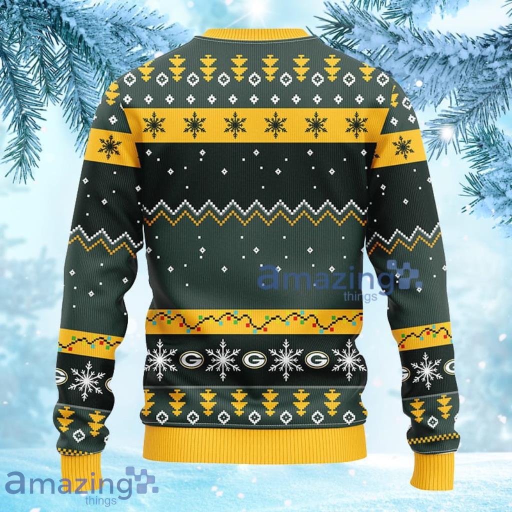 NFL Green Bay Packers Dabbing Santa Claus Christmas Ugly Sweater image NFL Green Bay Packers Dabbing Santa Claus Christmas Ugly Sweater - 2