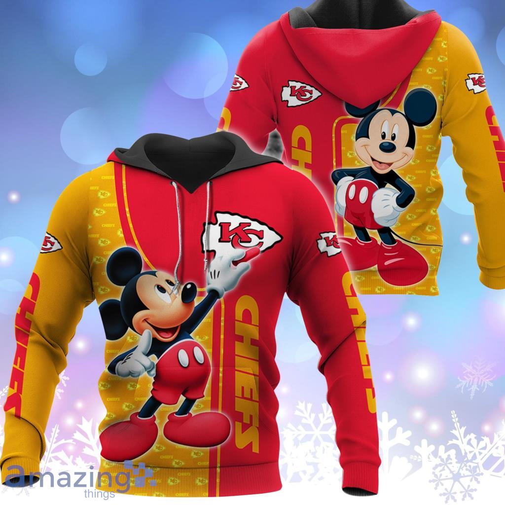 Kansas City Chiefs Mickey Mouse And Friends Disney 3D T-Shirt