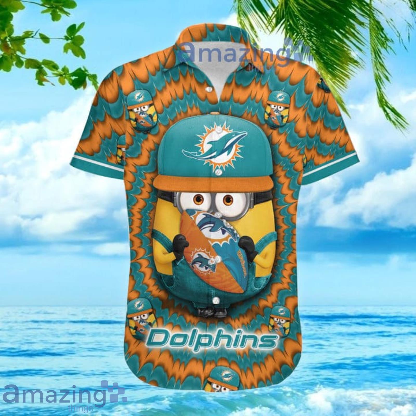 Nfl Miami Dolphins 3D Hawaiian Shirt Style 04 Men And Women For