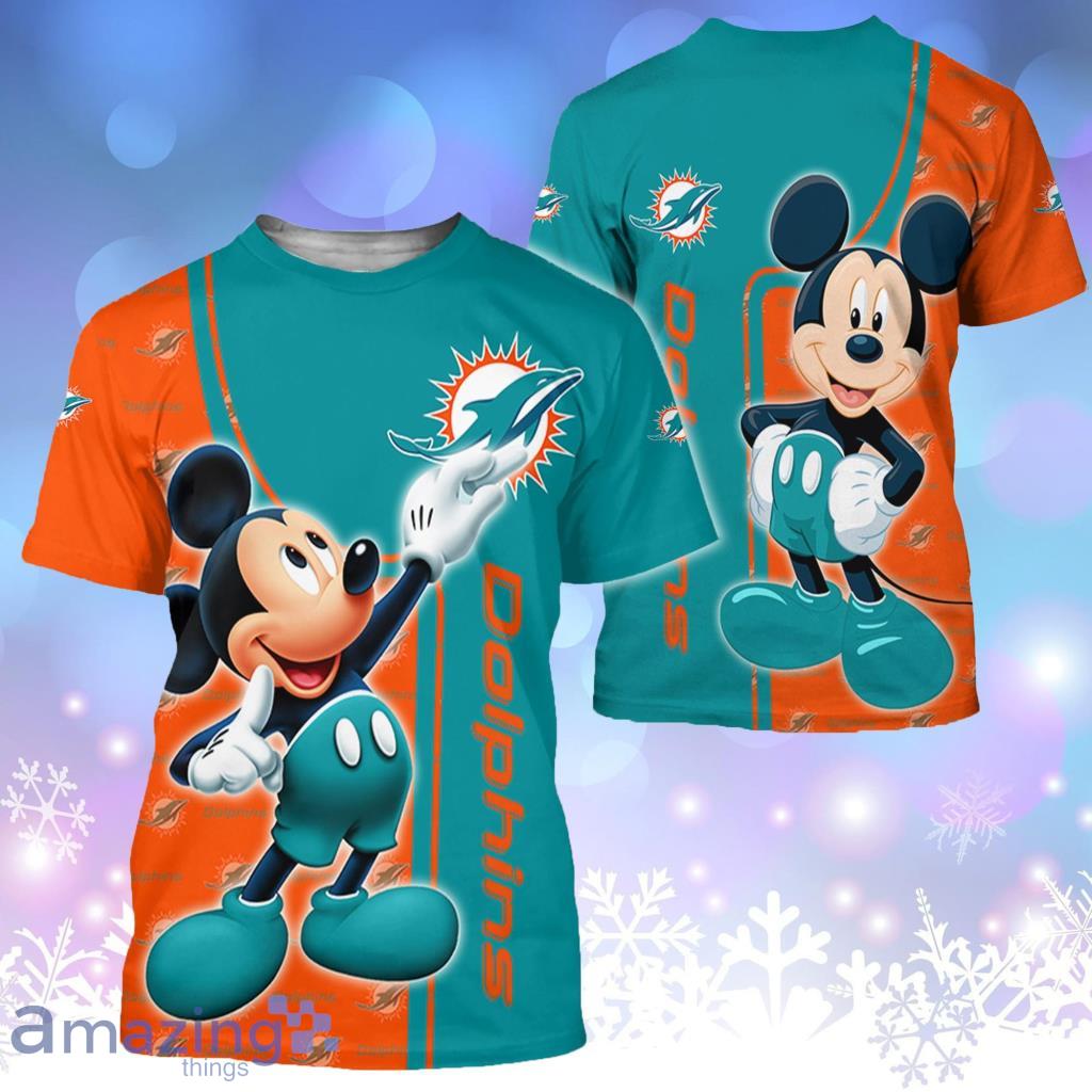 NFL Miami Dolphins Mickey Mouse Disney 3D All Over Print Gift For Fans image NFL Miami Dolphins Mickey Mouse Disney 3D All Over Print Gift For Fans - 4