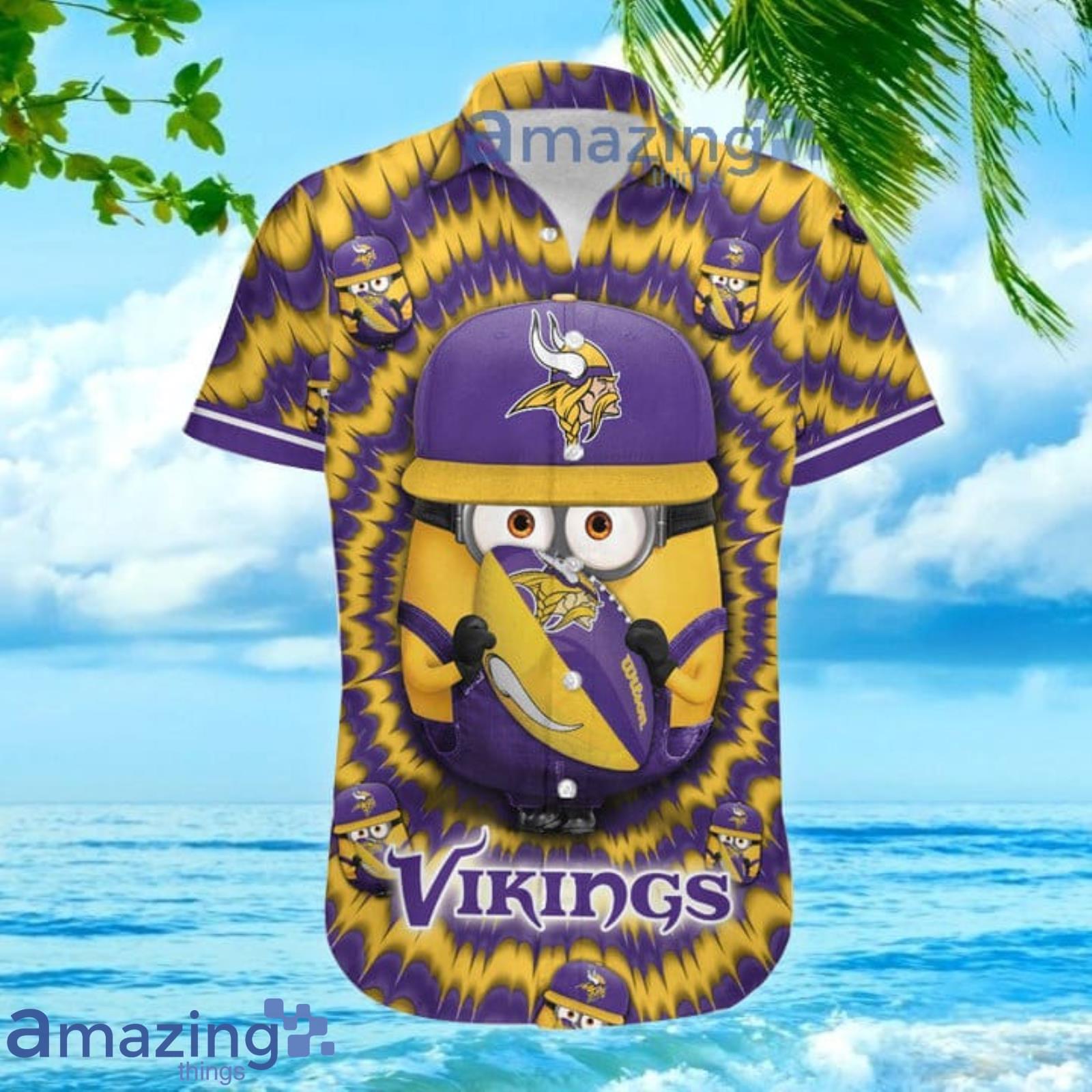 Minnesota Vikings NFL Custom Name Hawaiian Shirt For Men And Women