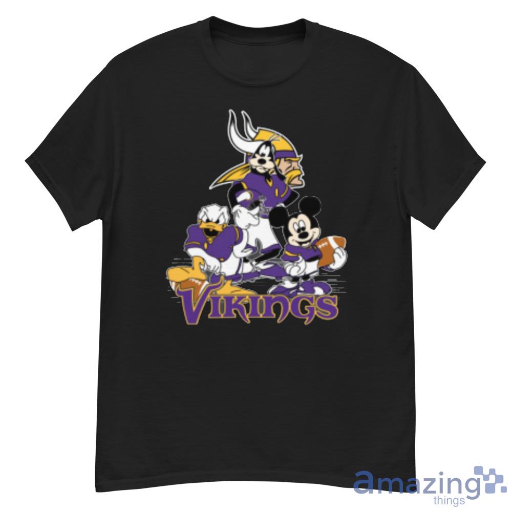 NFL Minnesota Vikings Mickey Mouse Donald Duck Goofy Football Shirt  Sweatshirt