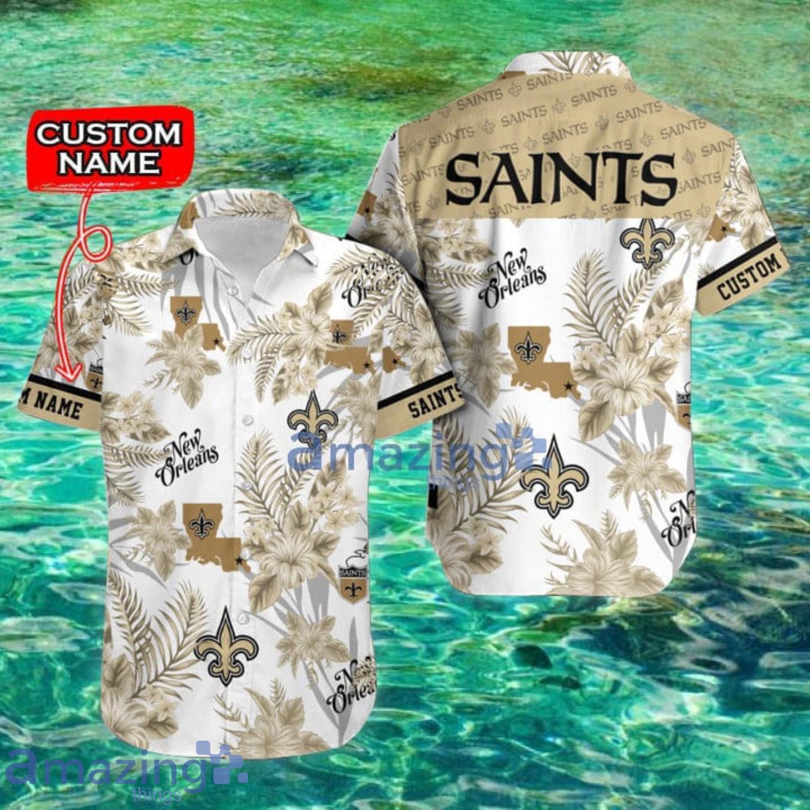 Saints Hawaiian Shirt New Orleans Saints Nfl Tropicasl Cool Custom