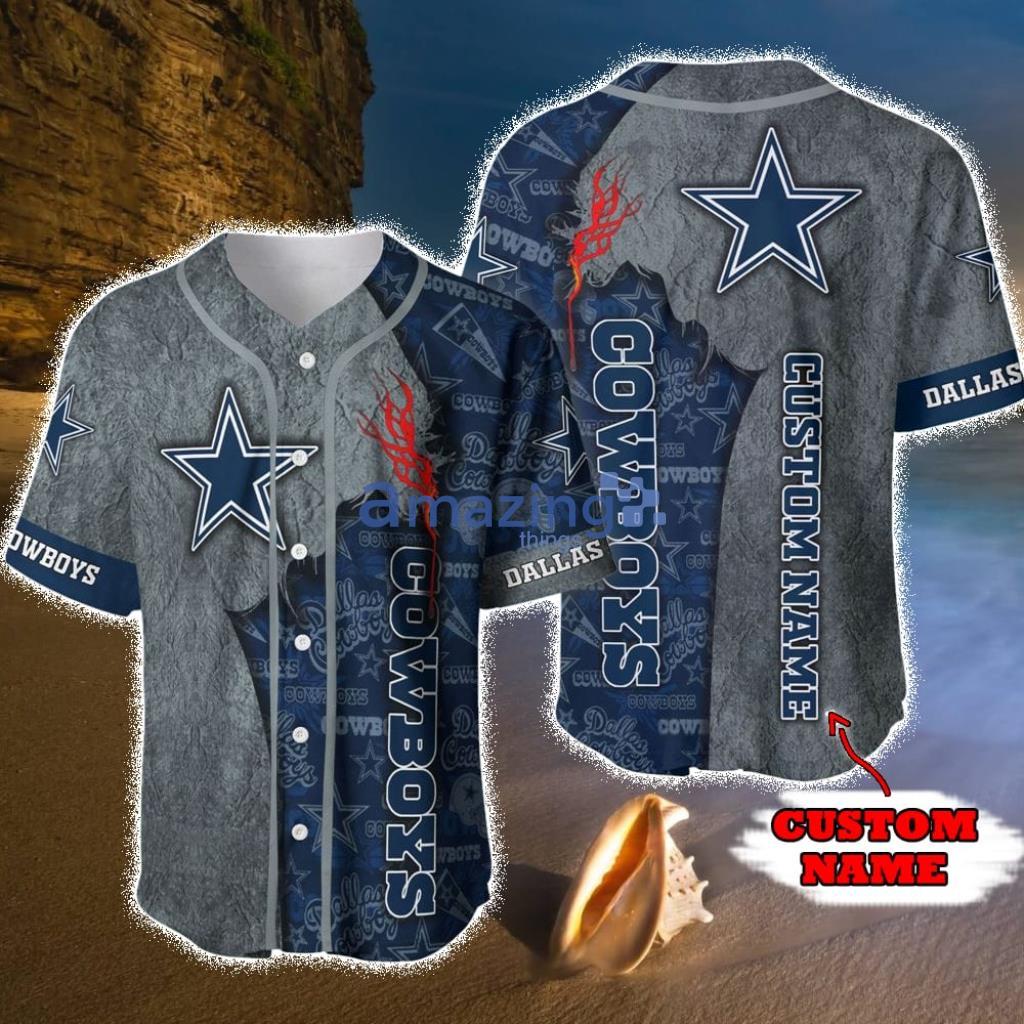 Nfl Personalized Dallas Cowboys Baseball Jersey Shirt For Fans