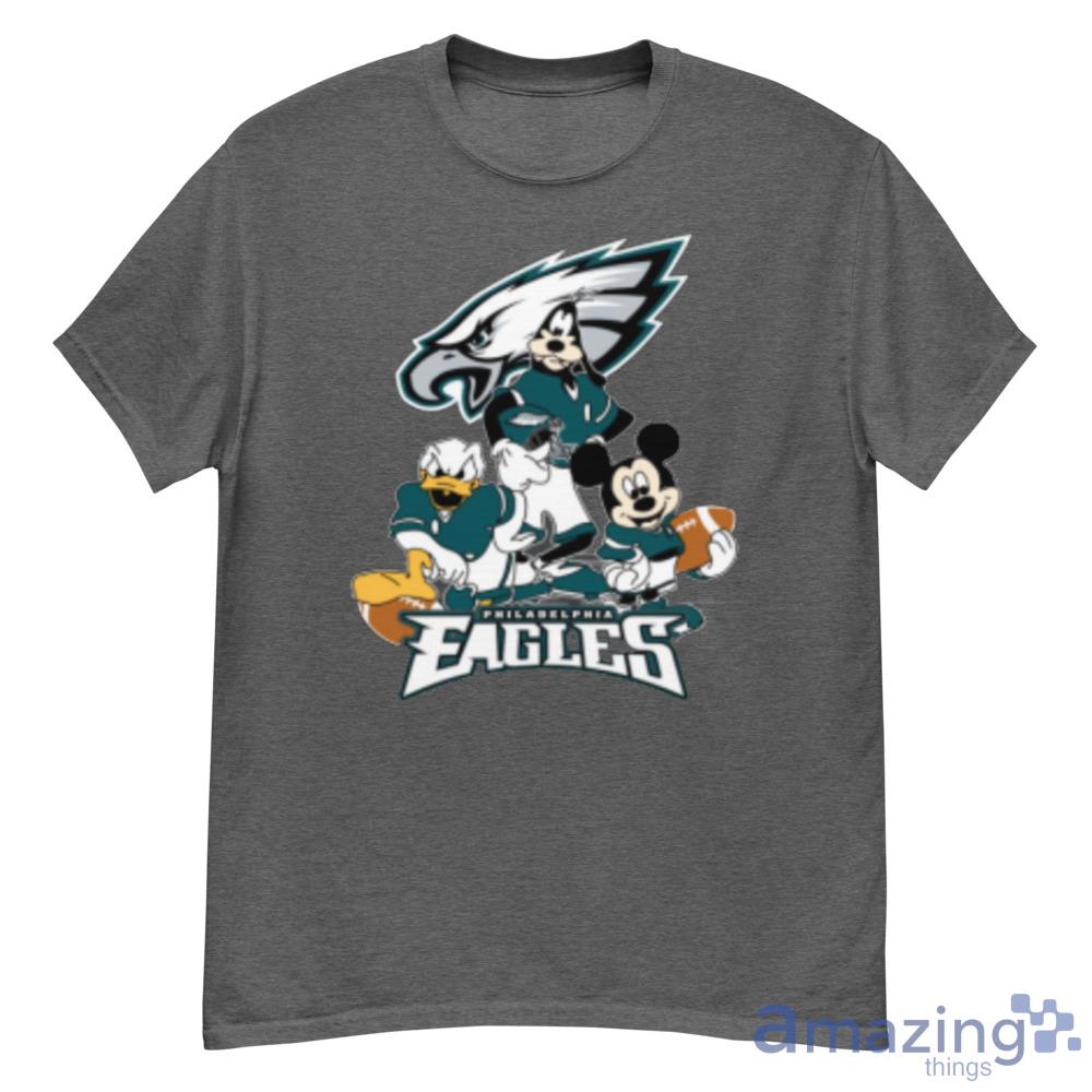 NFL Philadelphia Eagles Mickey Mouse Donald Duck Goofy Football Shirt T-Shirt - G500 Men’s Classic T-Shirt-1