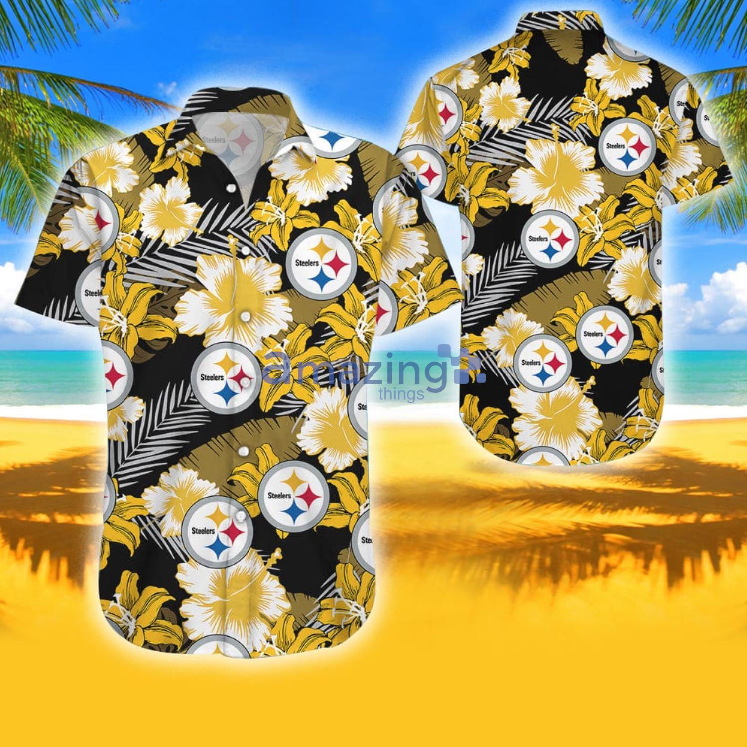 HOT Pittsburgh Steelers NFL Summer Hawaiian Shirt And Shorts