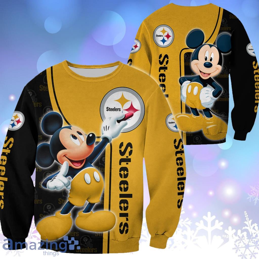 Pittsburgh Steelers Nfl Mickey Mouse Disney 3D Hoodie