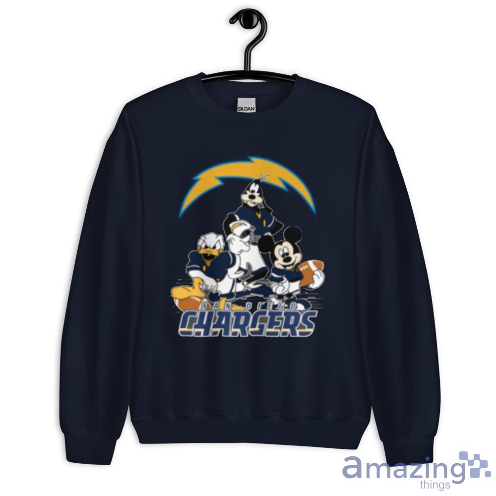 NFL San Diego Chargers Mickey Mouse Donald Duck Goofy Football Shirt  Sweatshirt