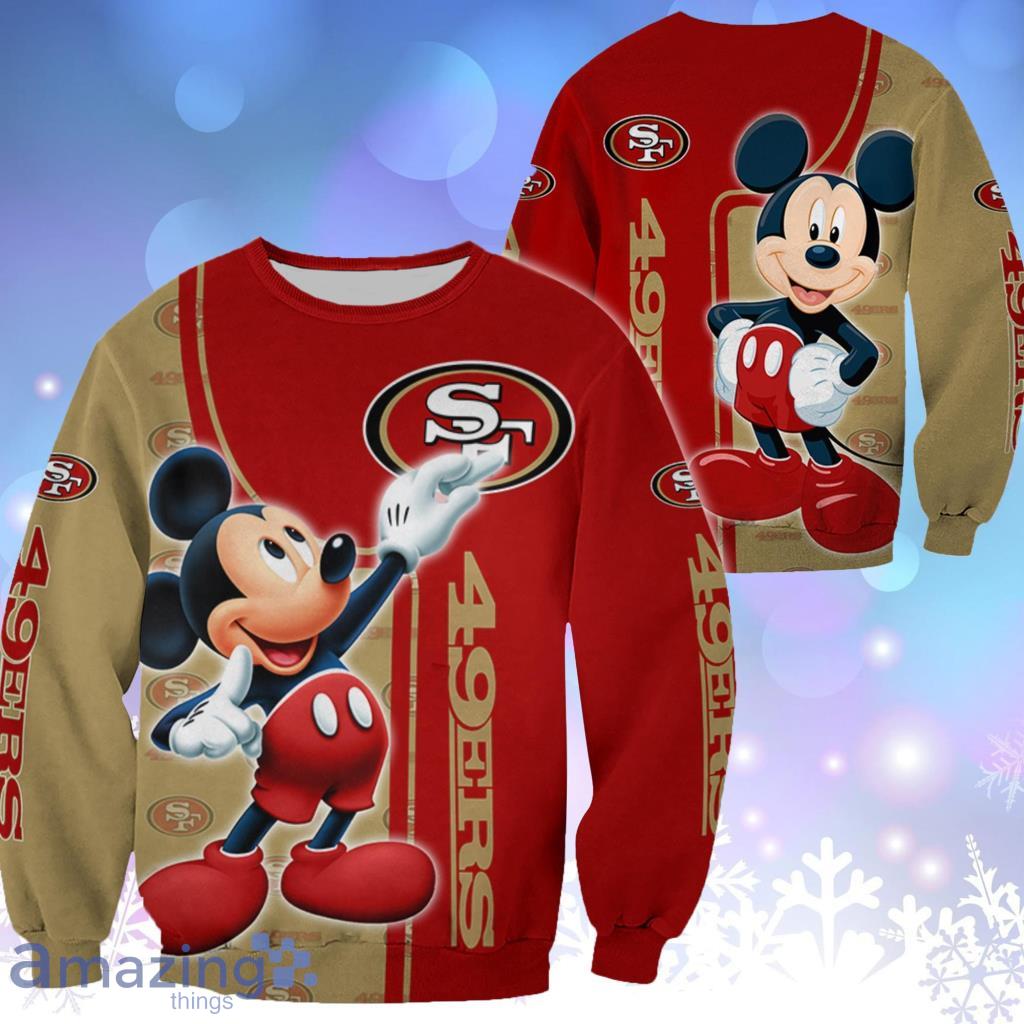 Mickey Mouse Nfl san francisco 49ers logo 2023 shirt, hoodie, sweater, long  sleeve and tank top