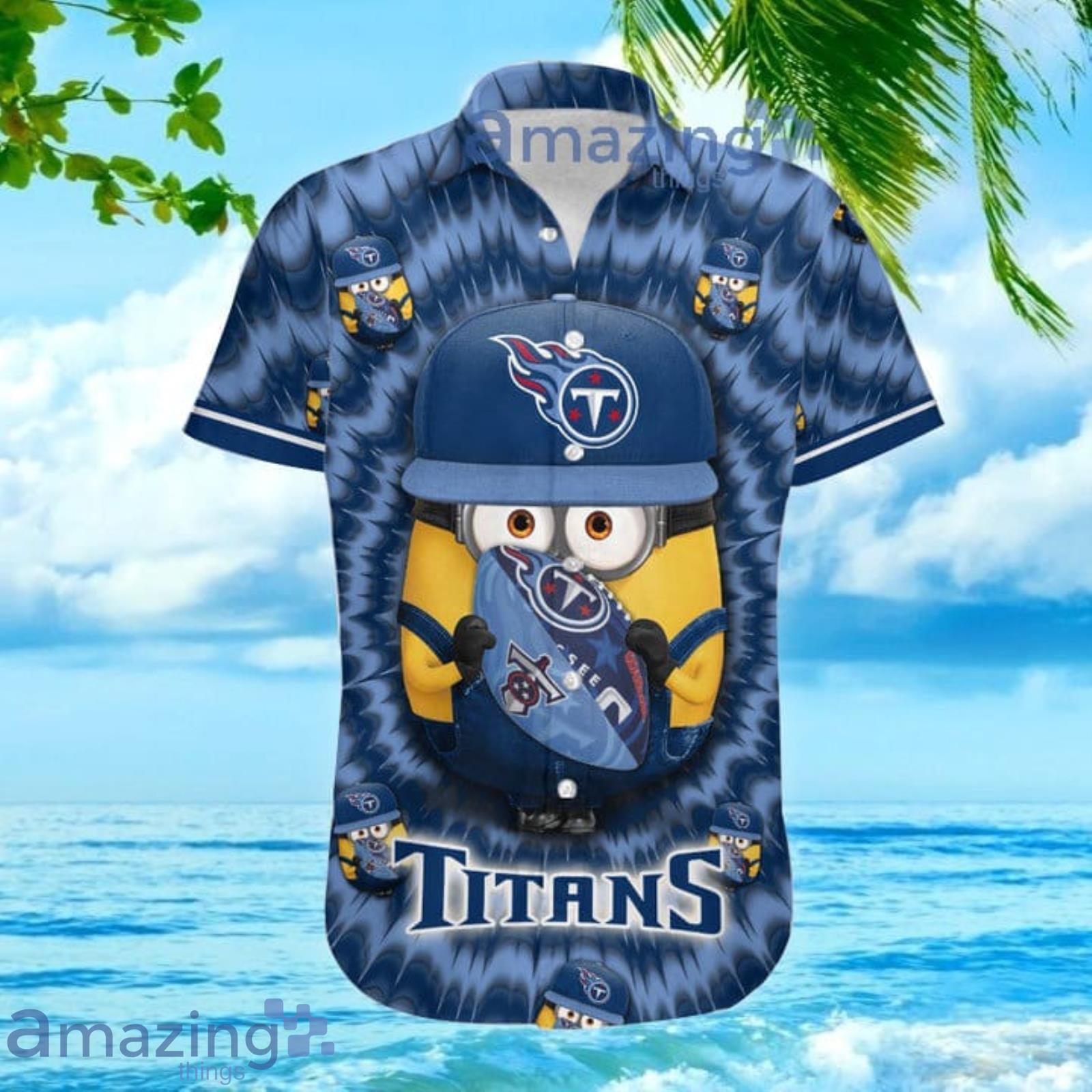 Tennessee Titans NFL Custom Name Hawaiian Shirt For Beach Lover