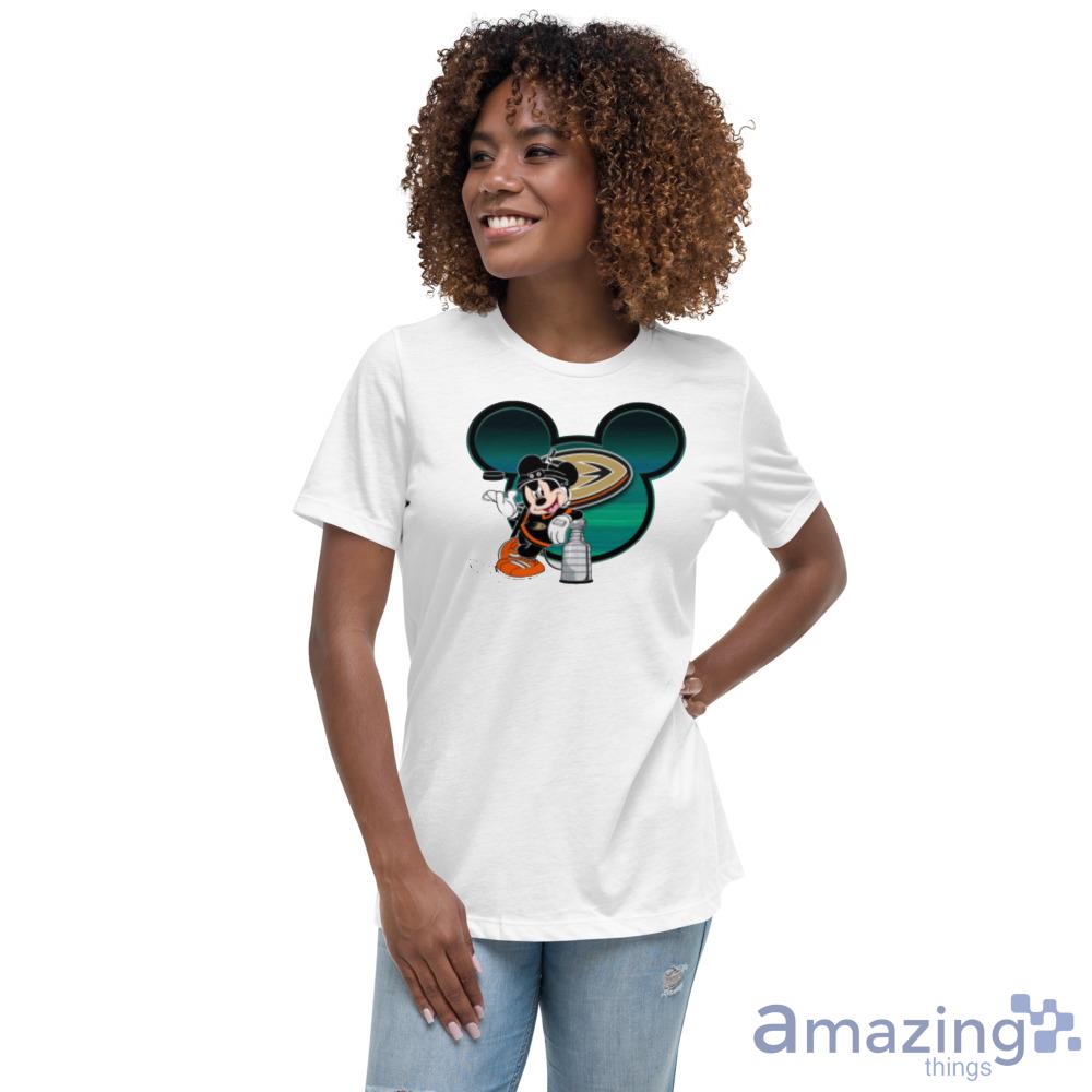 NHL Anaheim Ducks Stanley Cup Mickey Mouse Disney Hockey T Shirt