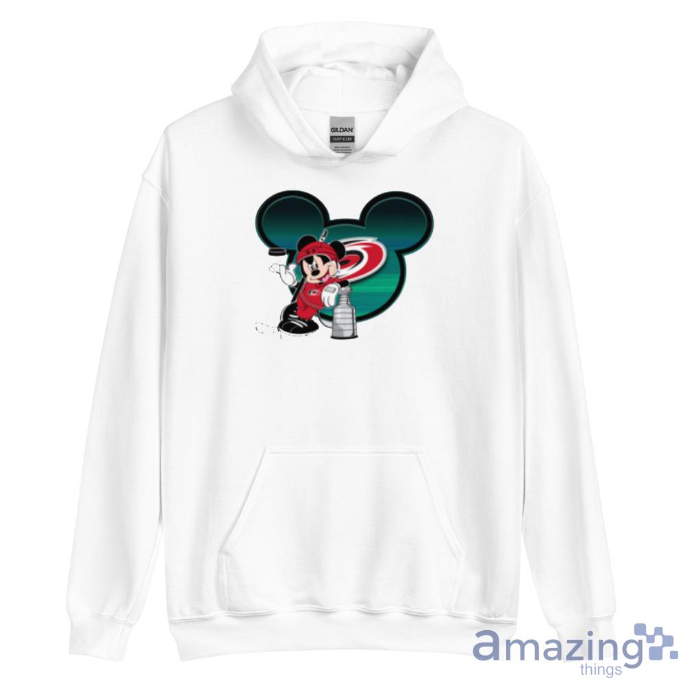 NHL Carolina Hurricanes Stanley Cup Mickey Mouse Disney Hockey T Shirt image NHL Carolina Hurricanes Stanley Cup Mickey Mouse Disney Hockey T Shirt - Unisex Heavy Blend Hooded Sweatshirt