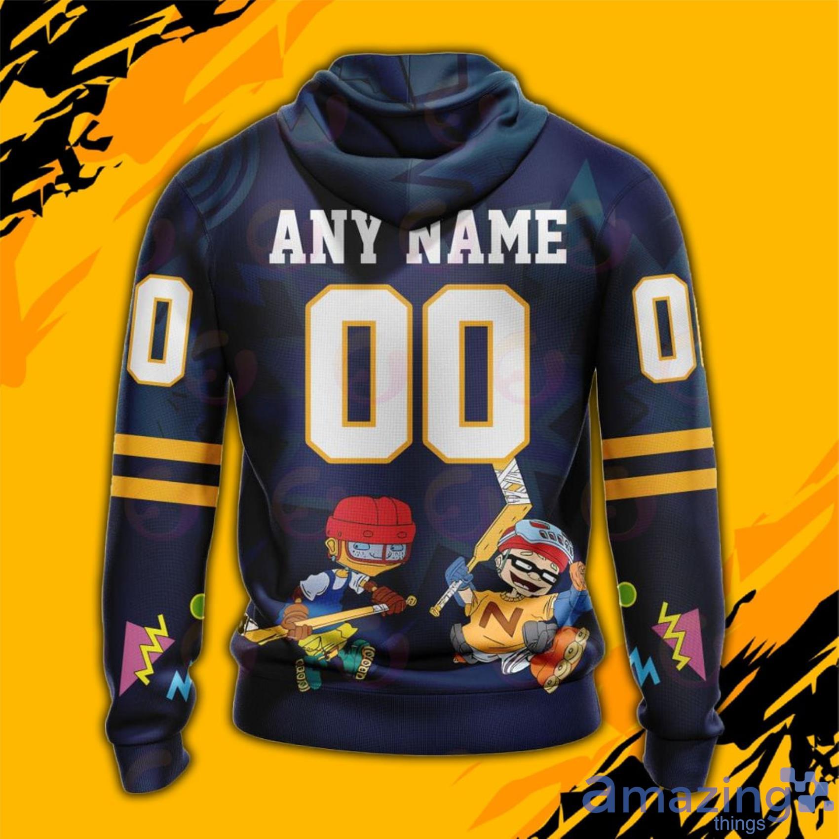 NHL Nashville Predators Custom Name Number Retro Jersey Fleece Oodie