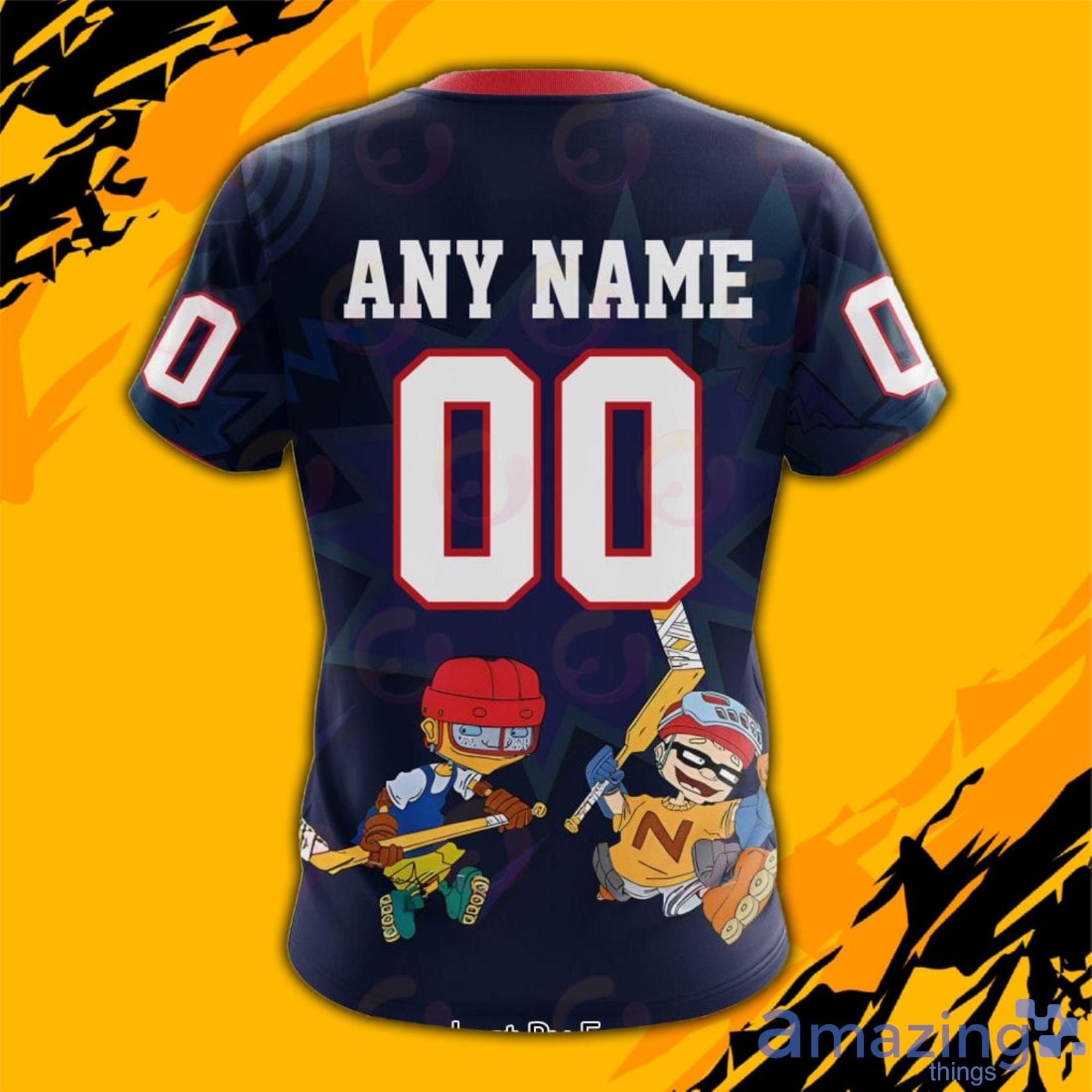 NHL New York Rangers Custom Name Number Jersey Halloween Zip Up Hoodie