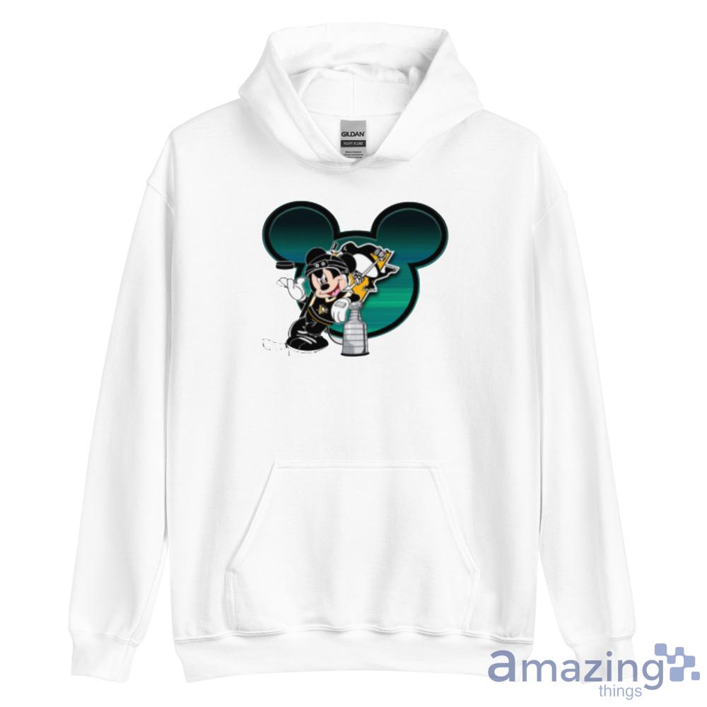NHL Pittsburgh Penguins Stanley Cup Mickey Mouse Disney Hockey T Shirt image NHL Pittsburgh Penguins Stanley Cup Mickey Mouse Disney Hockey T Shirt - Unisex Heavy Blend Hooded Sweatshirt