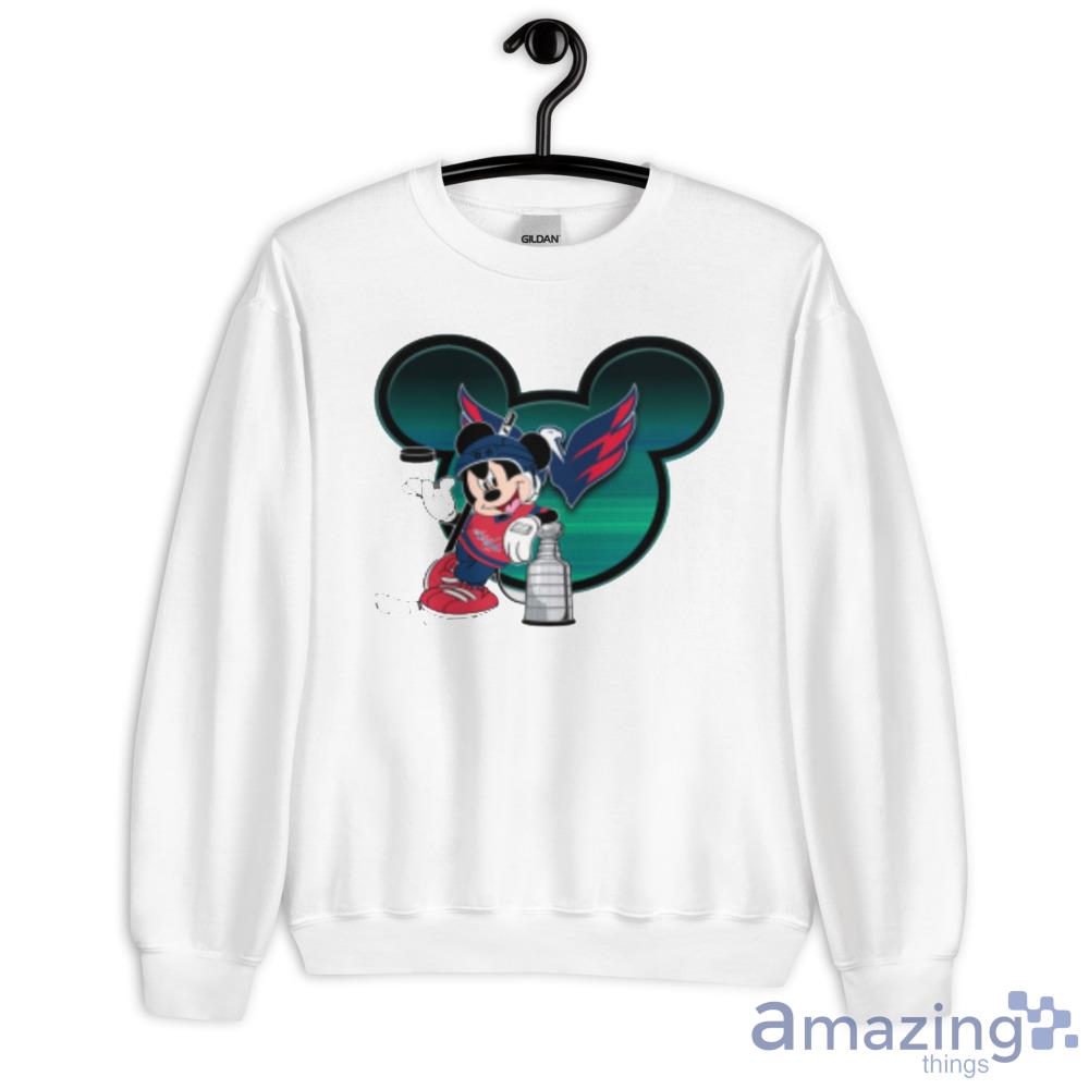 NHL Washington Capitals Stanley Cup Mickey Mouse Disney Hockey T Shirt image NHL Washington Capitals Stanley Cup Mickey Mouse Disney Hockey T Shirt - Unisex Heavy Blend Crewneck Sweatshirt