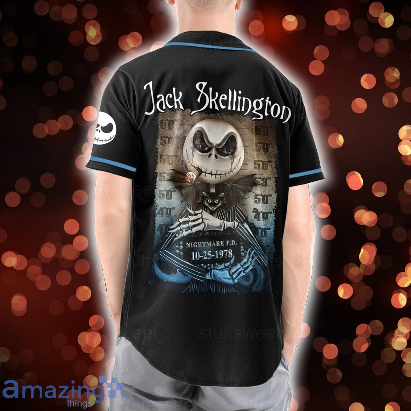 Custom Name Jack Skellington Sally Nightmare Before Christmas Player  Baseball Jersey Shirt - Banantees