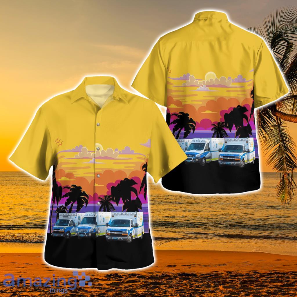 North Carolina, Durham County EMS Hawaiian Shirt - North Carolina, Durham County EMS Hawaiian Shirt