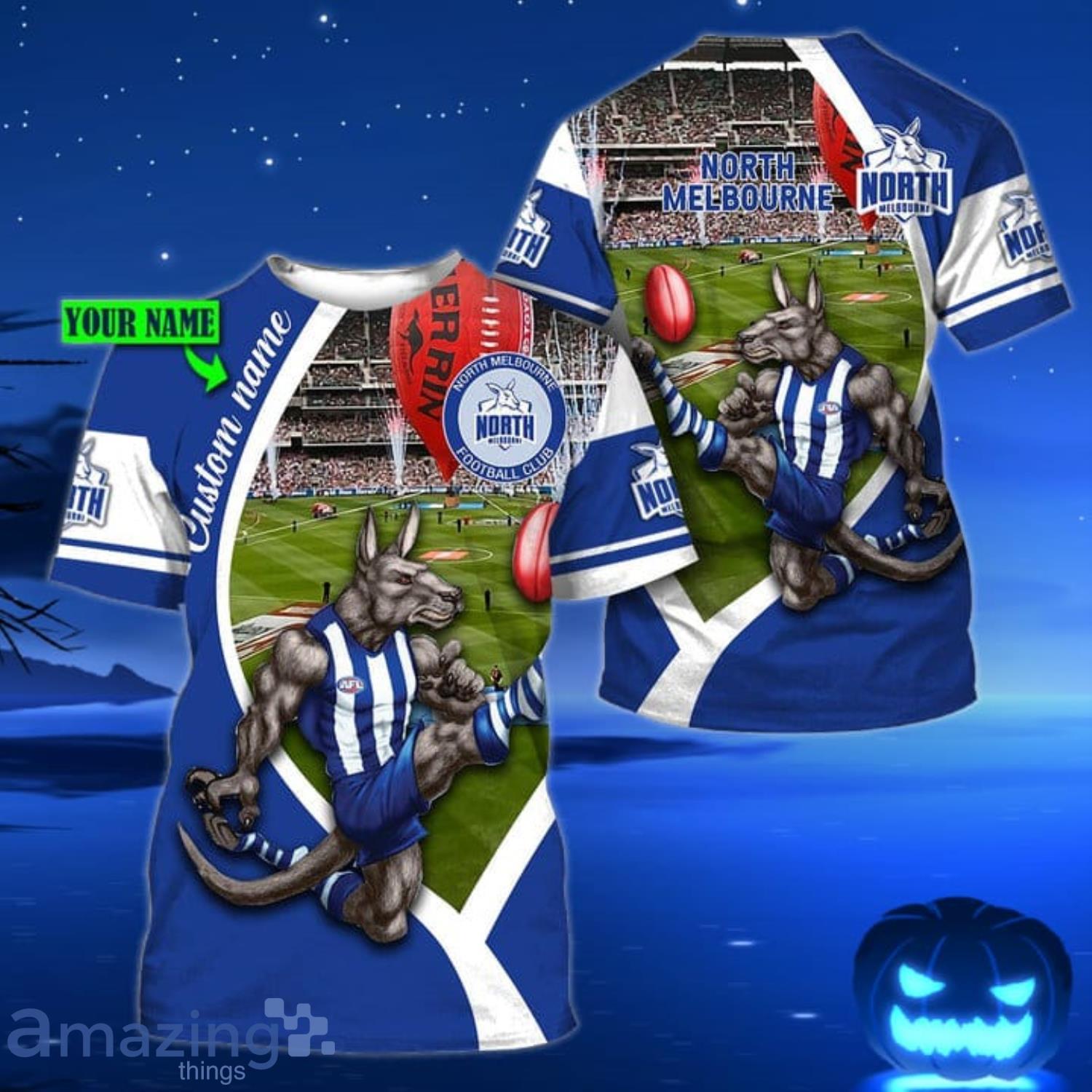 North Melbourne Football Club Mascot Personalized Name 3D All Over Print Shirt For Fans image North Melbourne Football Club Mascot Personalized Name 3D All Over Print Shirt For Fans Product Photo 4