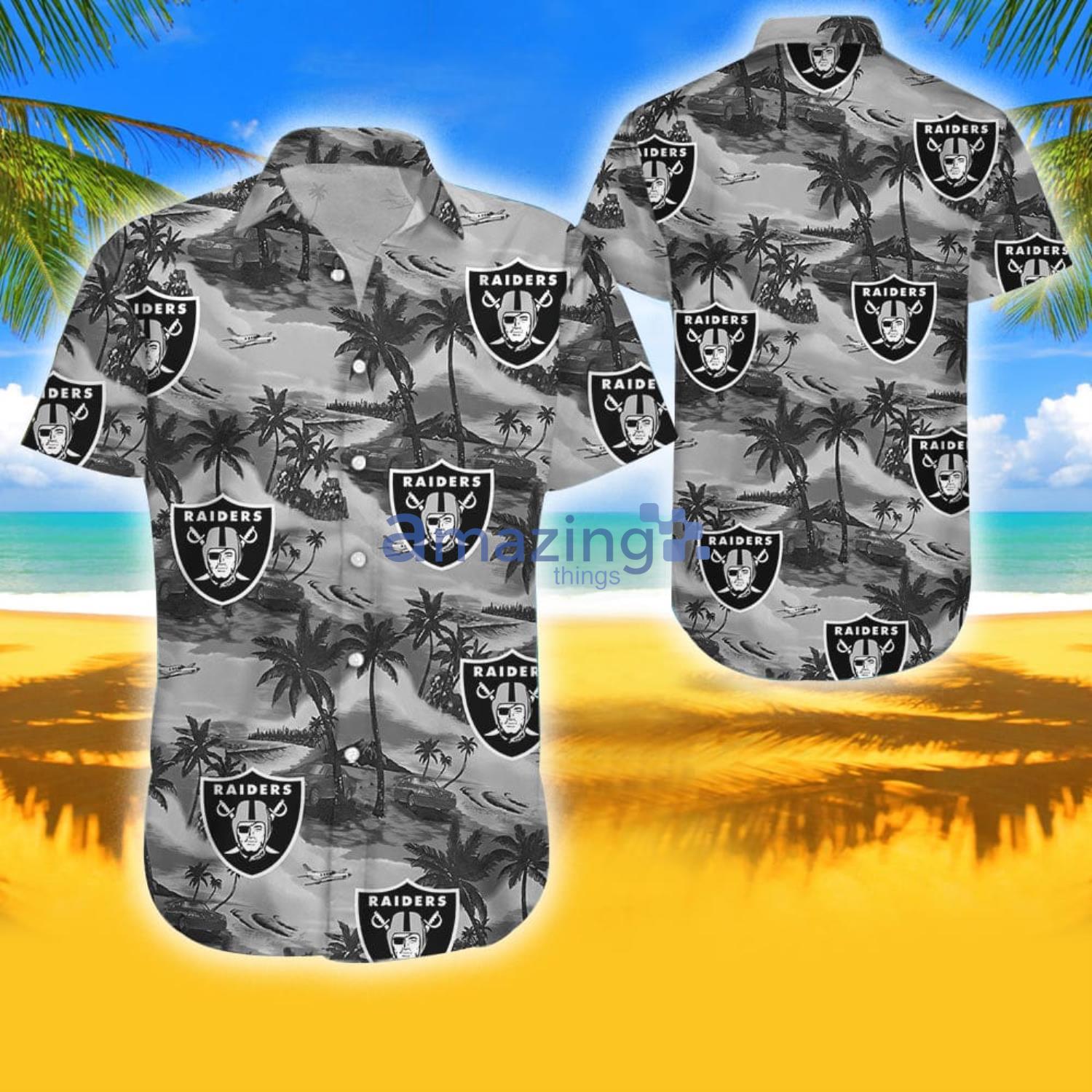 Oakland Raiders Combo Hawaiian Shirt And Shorts Gift For Summer Product Photo 1 Oakland Raiders Combo Hawaiian Shirt And Shorts Gift For Summer Product Photo 1