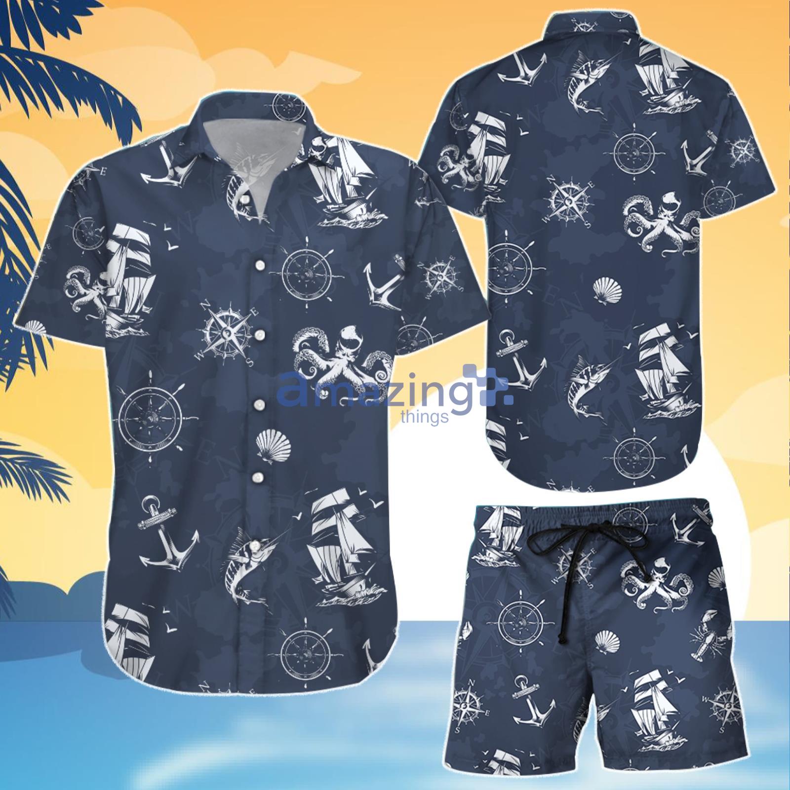 Ocean Aloha Hawaiian Shirt And Short Gift For Summer Product Photo 1