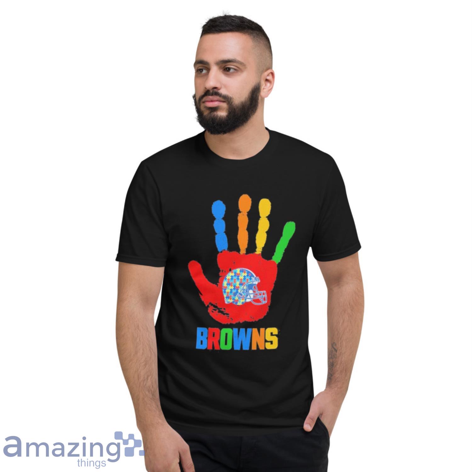 Official Cleveland Browns Hand Autism 2023 Nfl Shirt