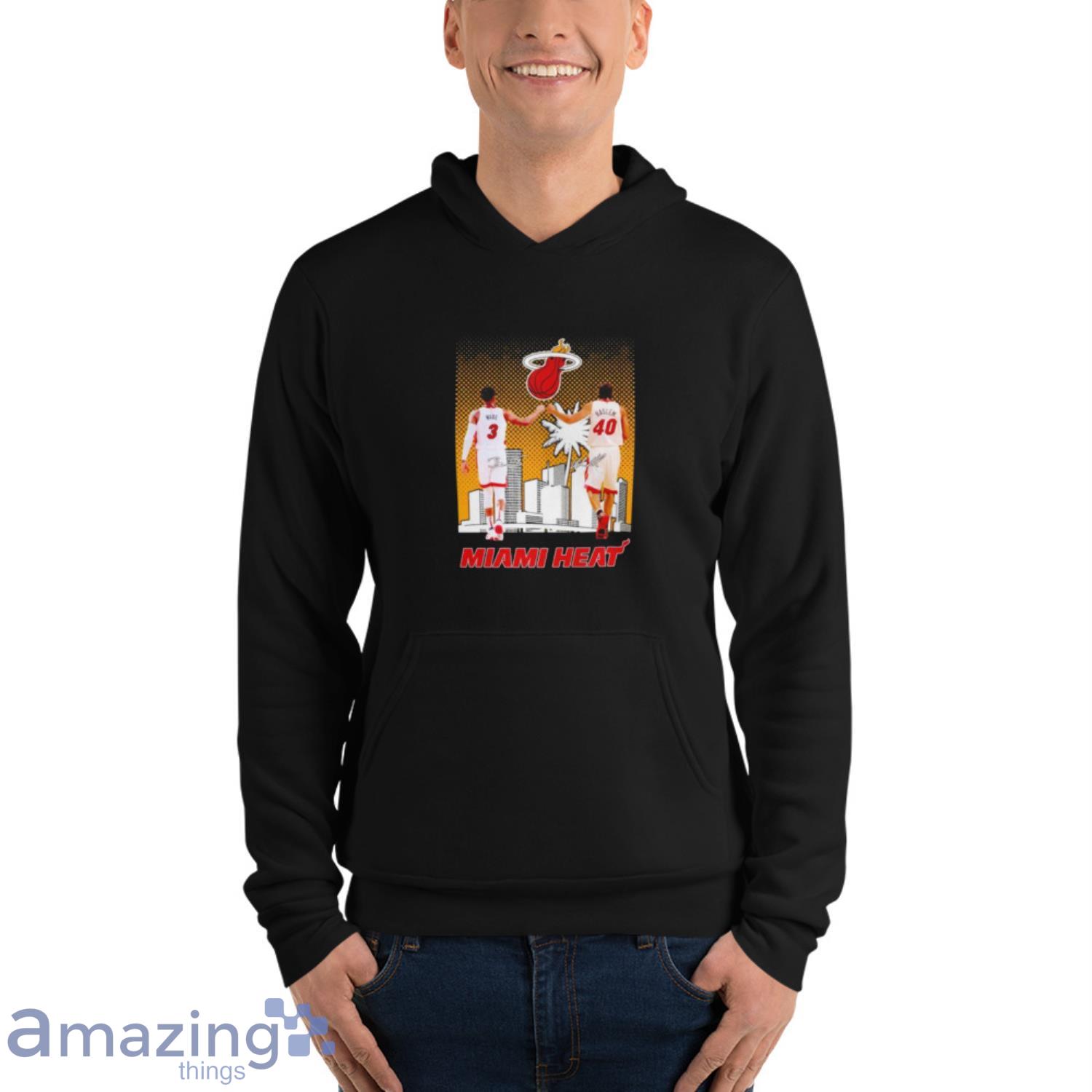 Official Miami Heat Dwyane Wade And Udonis Haslem Signatures Shirt image Official Miami Heat Dwyane Wade And Udonis Haslem Signatures Shirt - Unisex Fleece Pullover Hoodie