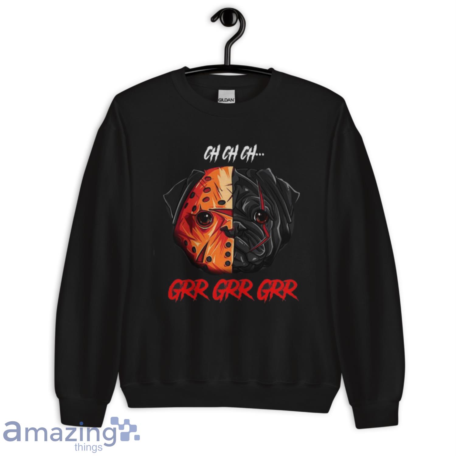 Oh Oh Oh Grr Grr Pug Dog Wear Mask Funny Halloween Shirt image Oh Oh Oh Grr Grr Pug Dog Wear Mask Funny Halloween Shirt - Unisex Crewneck Sweatshirt