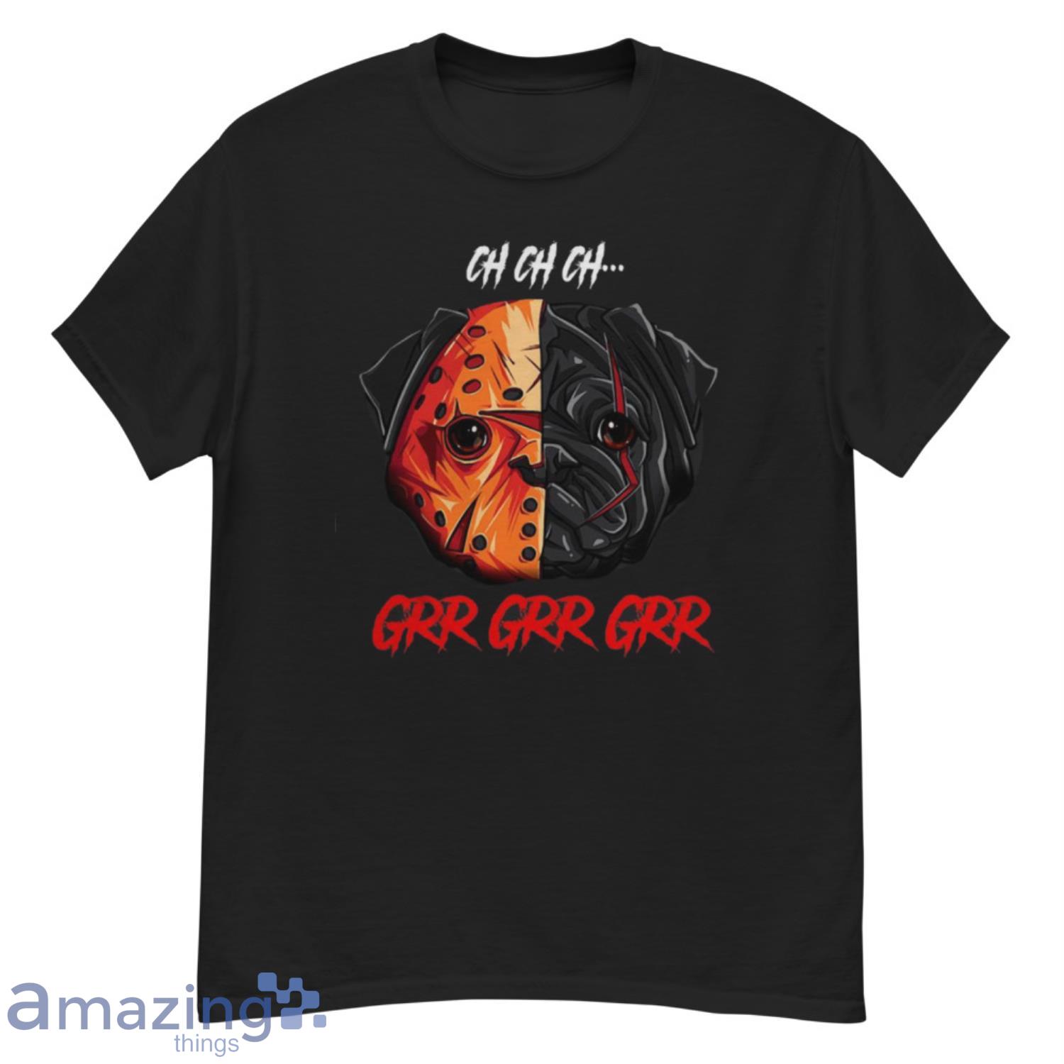 Oh Oh Oh Grr Grr Pug Dog Wear Mask Funny Halloween Shirt - G500 Men’s Classic T-Shirt