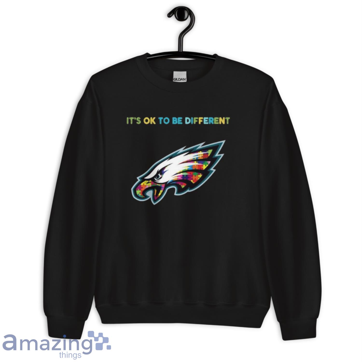 Original Philadelphia Eagles Autism It's Ok To Be Different T-shirt