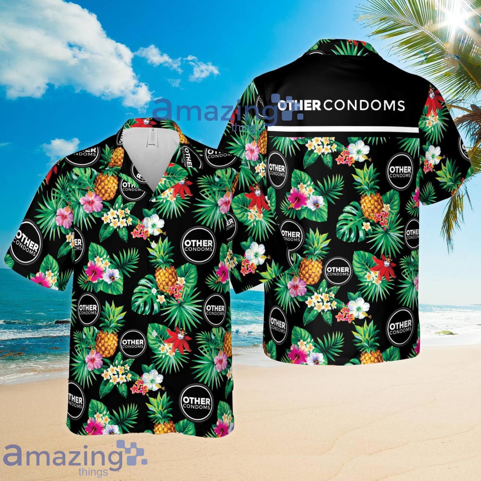 Other Condoms Pineapple Tropical Flower Summer Set Hawaiian Shirt And Shorts Product Photo 1