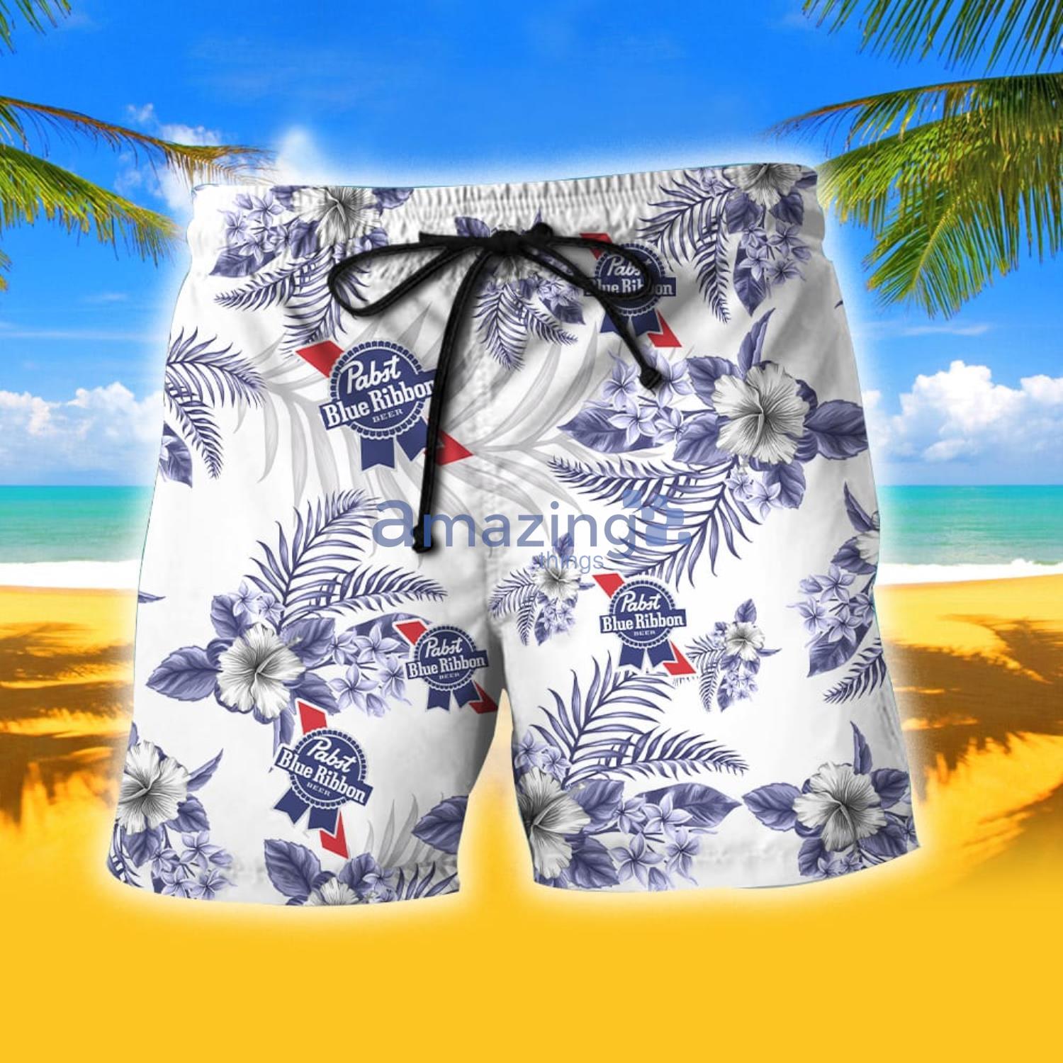 Pabst Blue Ribbon Hawaiian Shirt Beach Gift For Friend