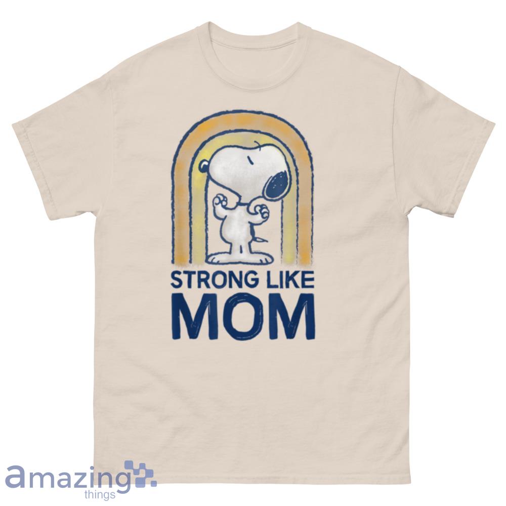 Peanuts Mother's Day Strong Snoopy T-Shirt - 500 Men’s Classic Tee Gildan
