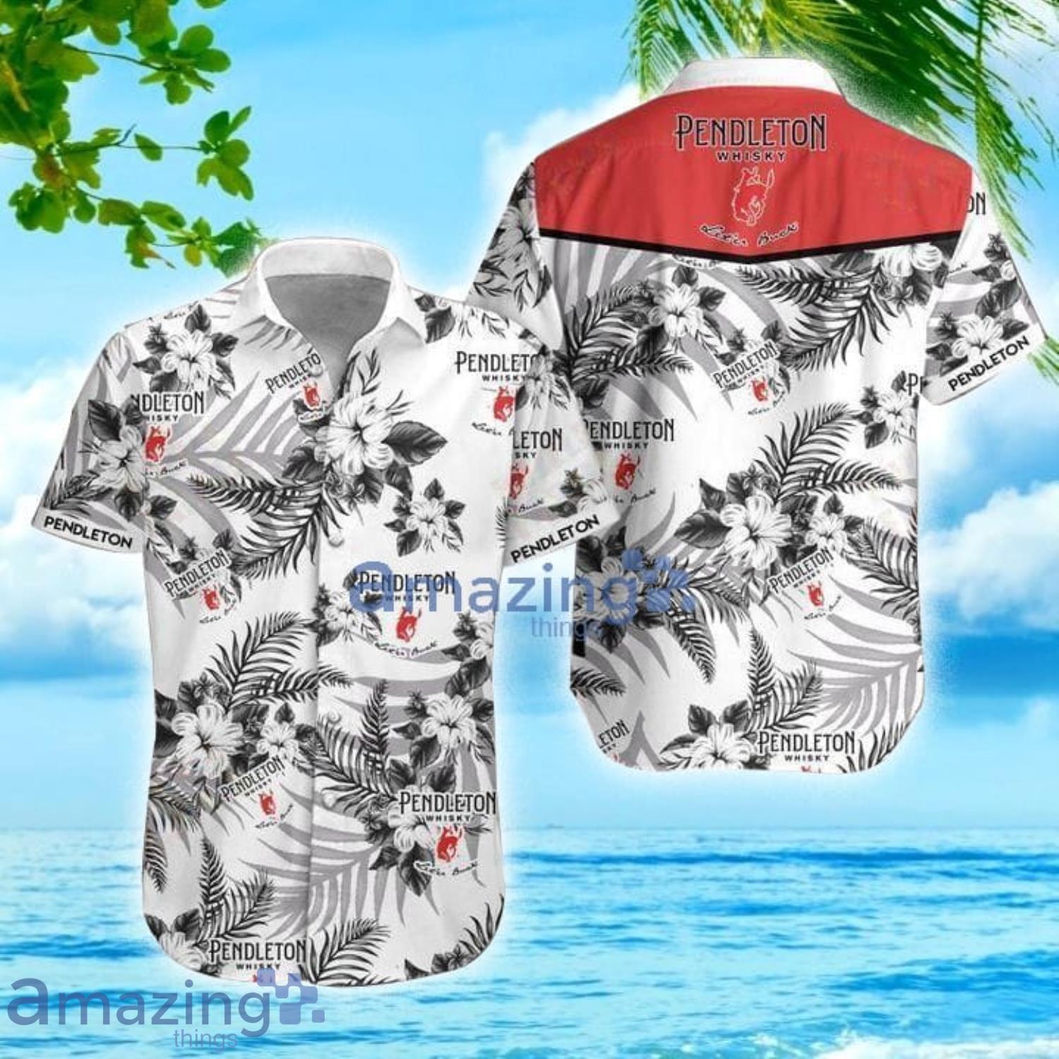 Pendleton Whisky Tropical Short Sleeve Aloha Hawaiian Shirt For Men And Women Product Photo 1