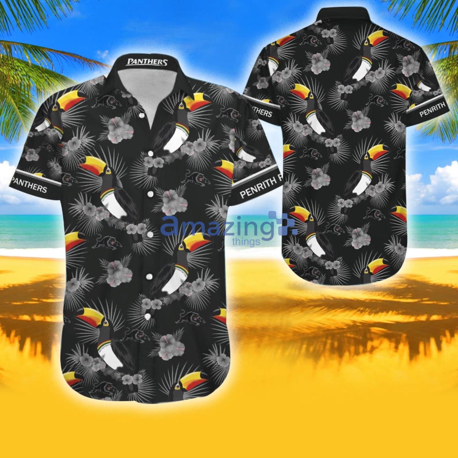 Penrith Panthers Combo Hawaiian Shirt And Shorts Summer Gift Product Photo 1