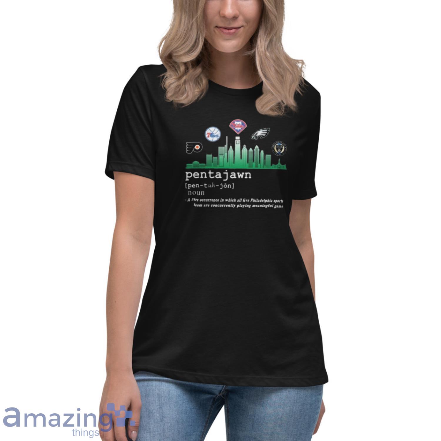 Pentajawn A Rare Occurrence In Which All Live Philadelphia Sports T shirt image Pentajawn A Rare Occurrence In Which All Live Philadelphia Sports T-shirt - Womens Relaxed Short Sleeve Jersey Tee