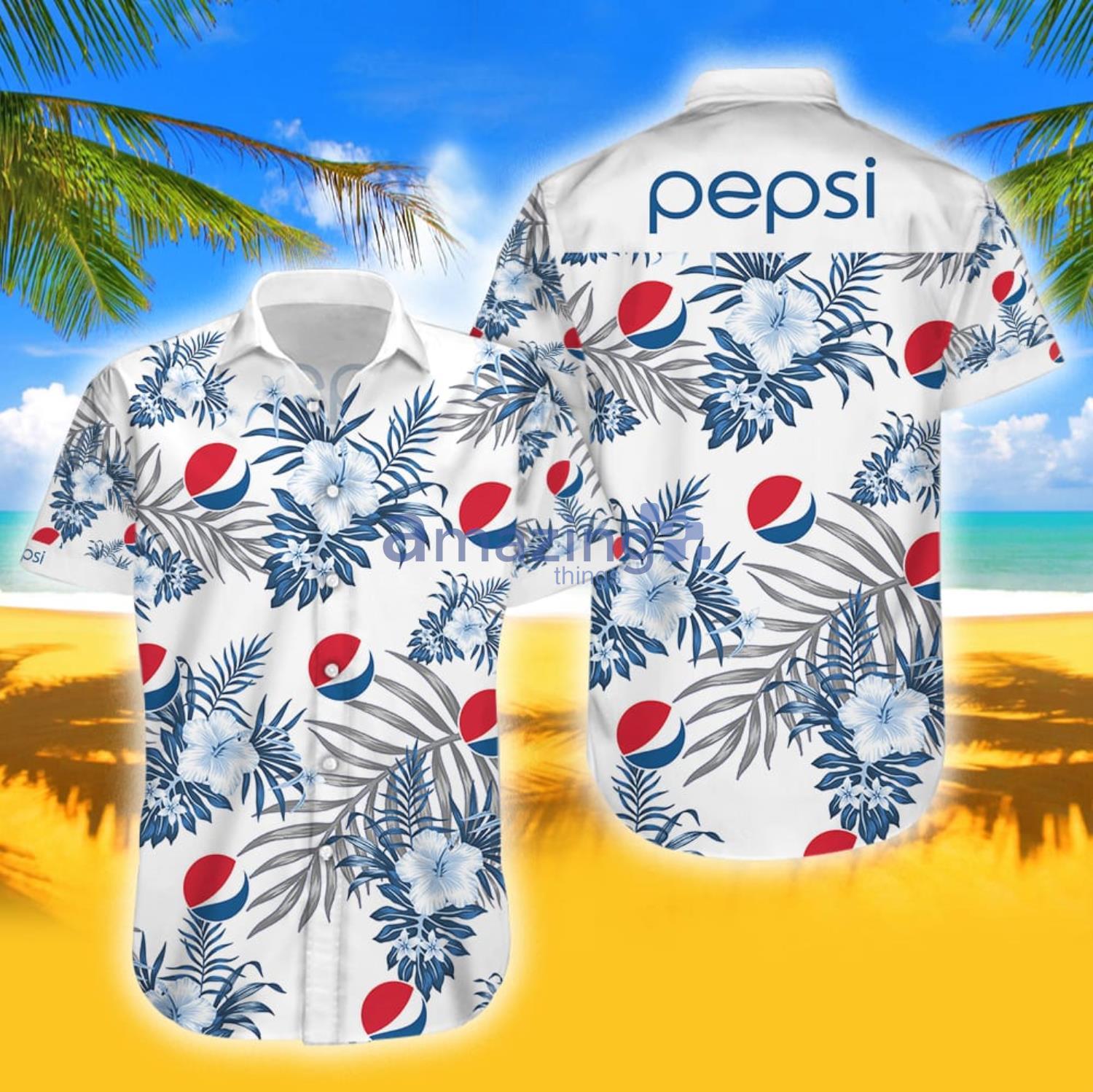 Pepsi Tropical Aloha Combo Hawaiian Shirt And Shorts Gift For Summer image Pepsi Tropical Aloha Combo Hawaiian Shirt And Shorts Gift For Summer Product Photo 3