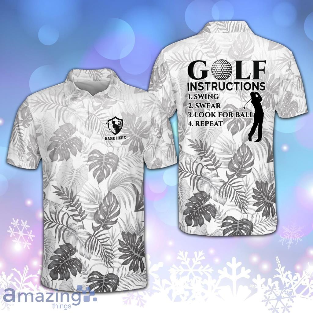 Personalized America Floral Swing Swear Look For Ball Repeat Grey Polo Shirt - Personalized America Floral Swing Swear Look For Ball Repeat Grey Polo Shirt Personalized America Floral Swing Swear Look For Ball Repeat Grey Polo Shirt - Personalized America Floral Swing Swear Look For Ball Repeat Grey Polo Shirt