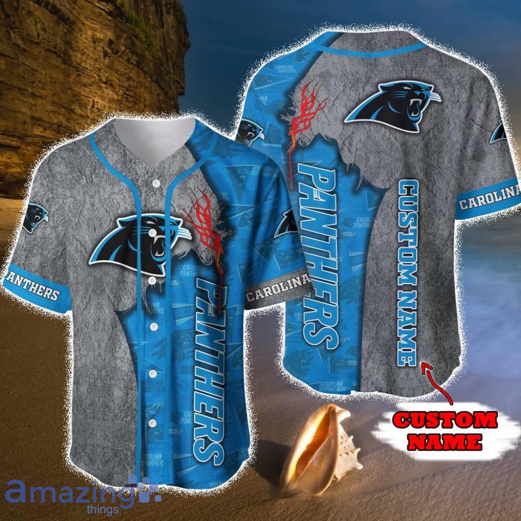 Personalized Carolina Panthers Baseball Jersey Shirt For Fans - Personalized Carolina Panthers Baseball Jersey Shirt For Fans